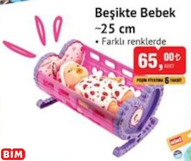 BEŞİKTE BEBEK  ~25 CM